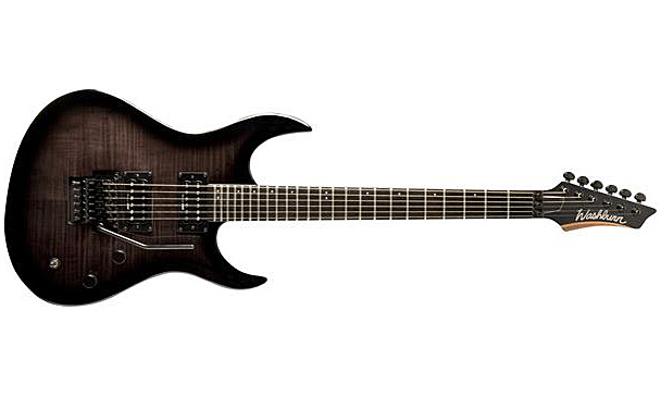 Washburn Xmpro2fr - Flame Black Burst - Guitarra eléctrica con forma de str. - Variation 2