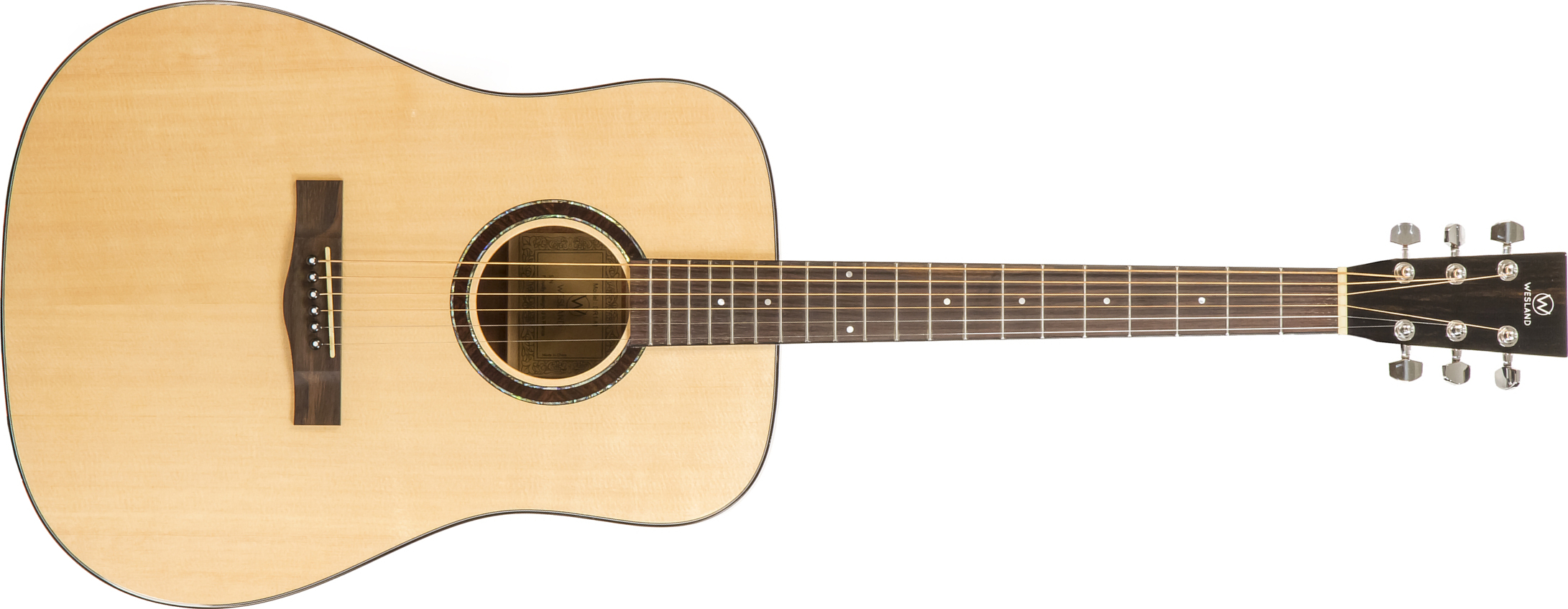 Wesland Dr1-m Dreadnought Epicea Acajou Rw - Natural - Guitarra acústica & electro - Main picture