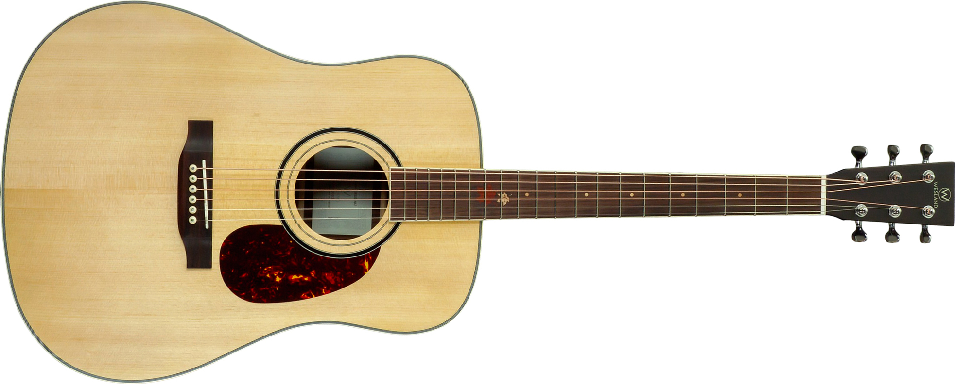 Wesland Dr500-nat Dreadnought Epicea Palissandre Rw - Natural - Guitarra folk - Main picture