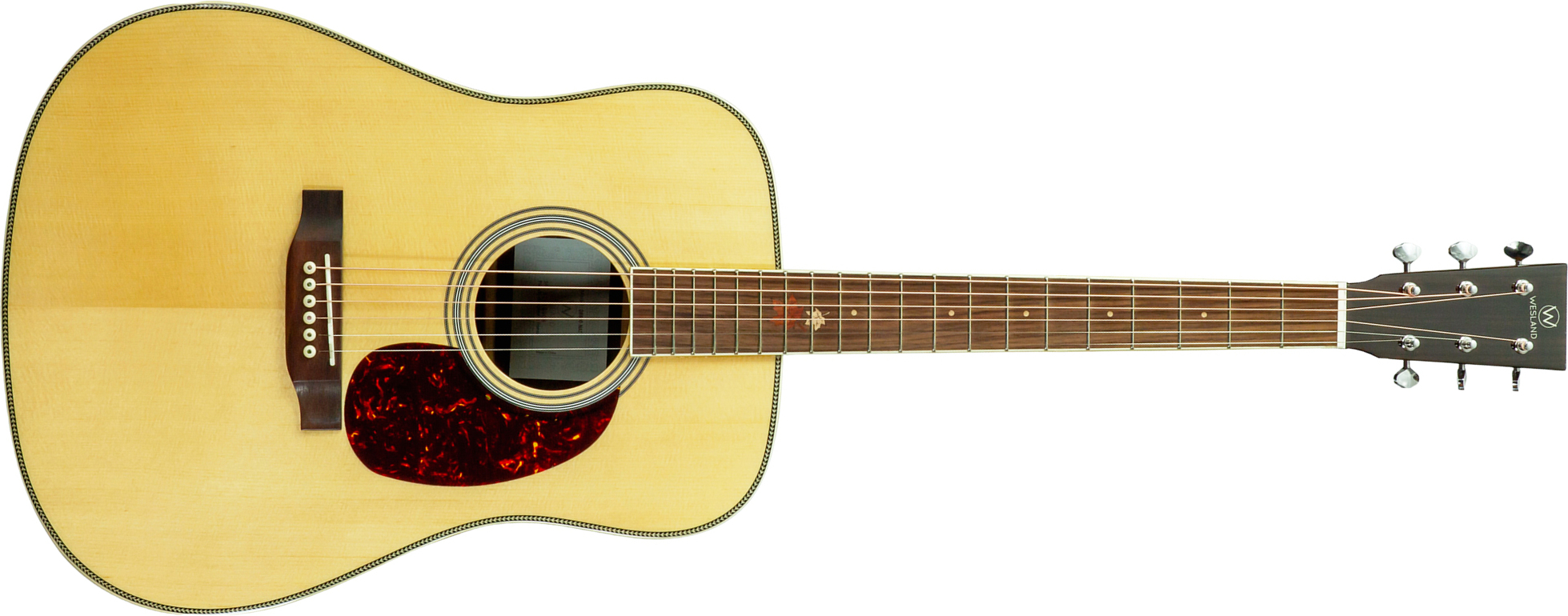 Wesland Dr800-nat Dreadnought Epicea Palissandre Rw - Natural - Guitarra folk - Main picture