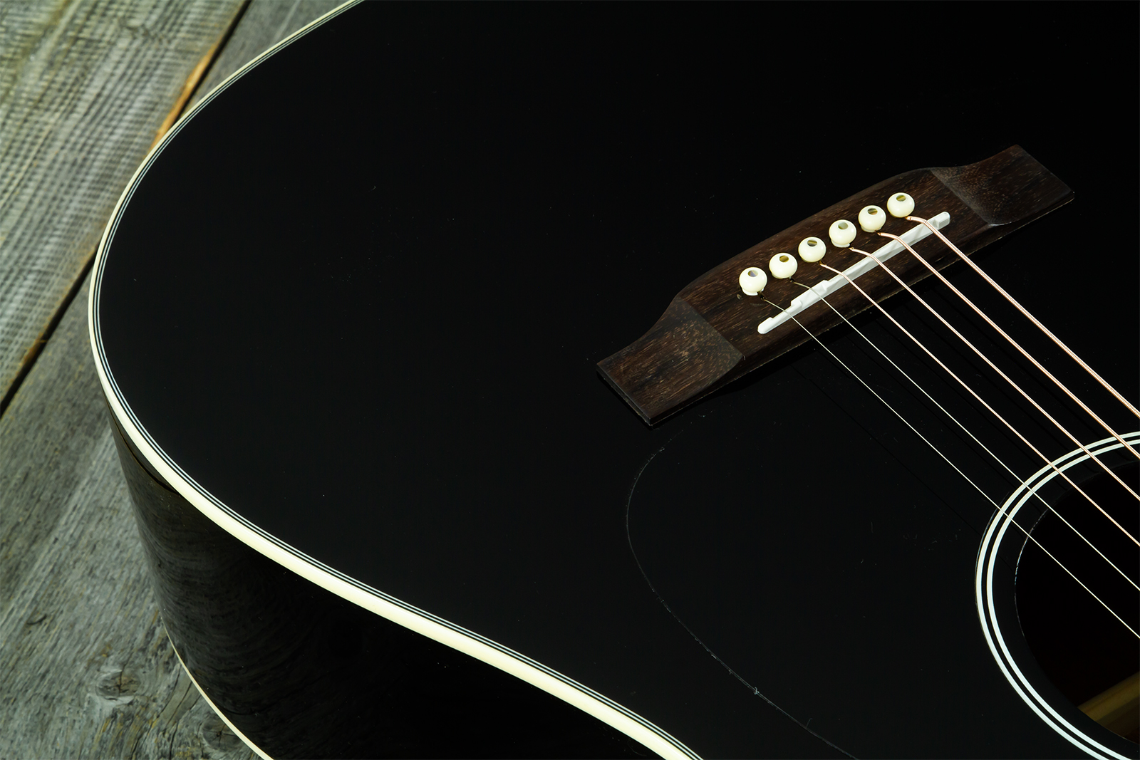Wesland Dr300-ce-bk Dreadnought Epicea Acajou Rw - Black - Guitarra folk - Variation 3