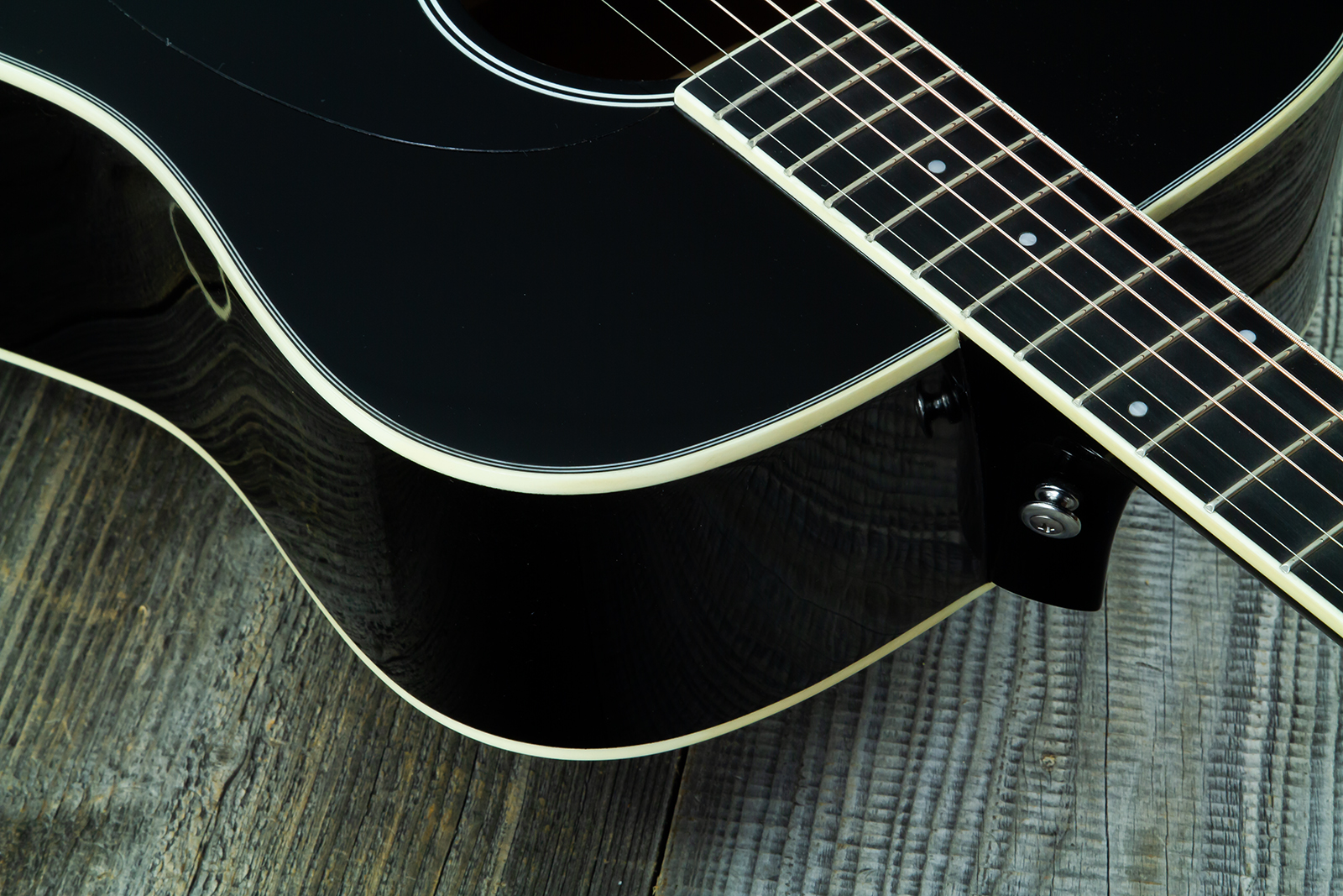 Wesland Dr300-ce-bk Dreadnought Epicea Acajou Rw - Black - Guitarra folk - Variation 4