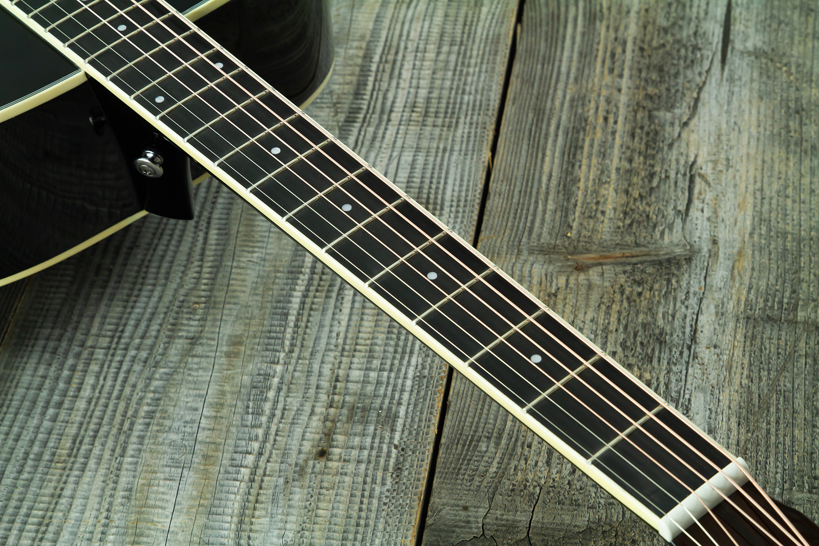 Wesland Dr300-ce-bk Dreadnought Epicea Acajou Rw - Black - Guitarra folk - Variation 5
