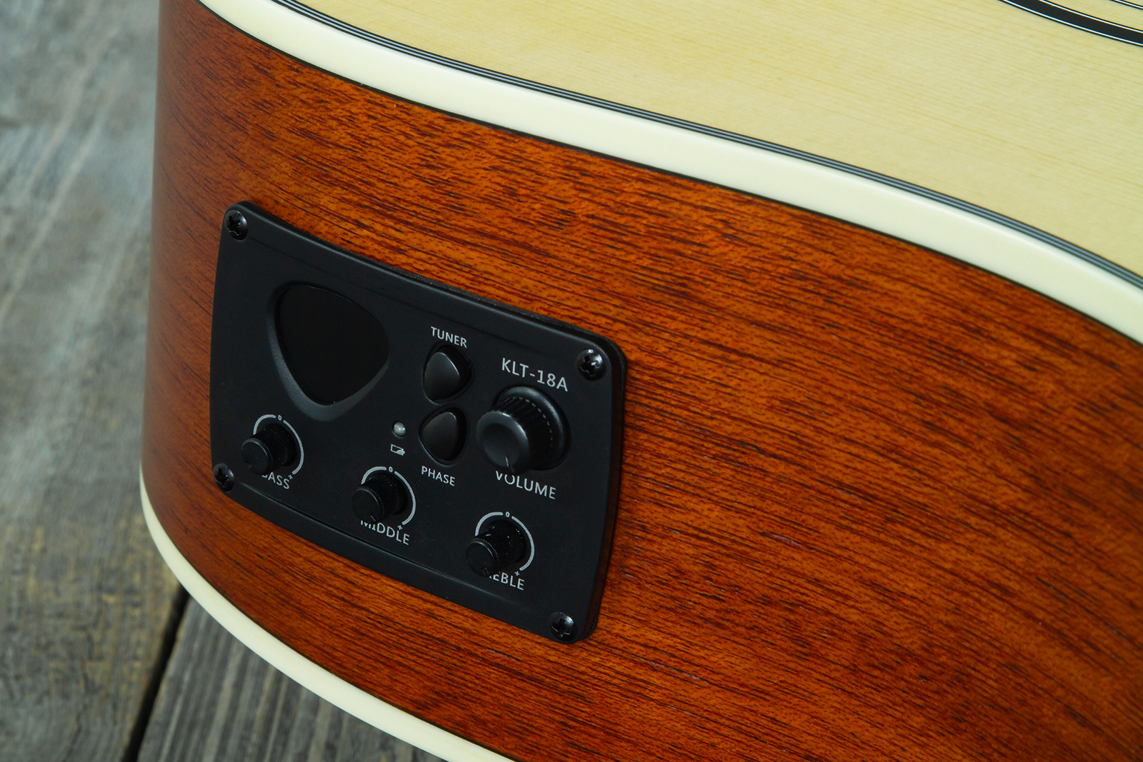 Wesland Dr300-ce-nat Dreadnought Cw Epicea Acajou Tec - Natural - Guitarra folk - Variation 14