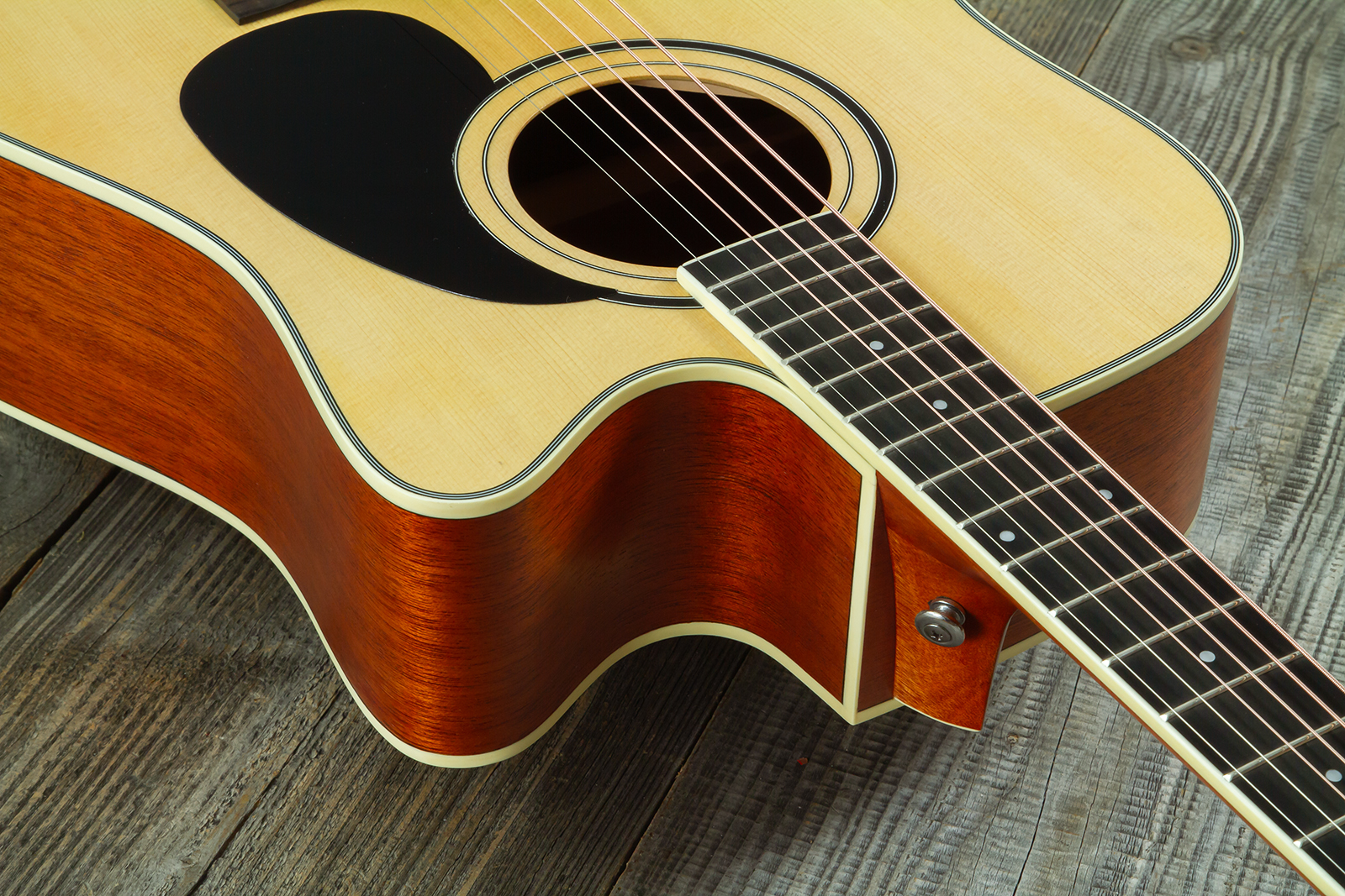 Wesland Dr300-ce-nat Dreadnought Cw Epicea Acajou Tec - Natural - Guitarra folk - Variation 5