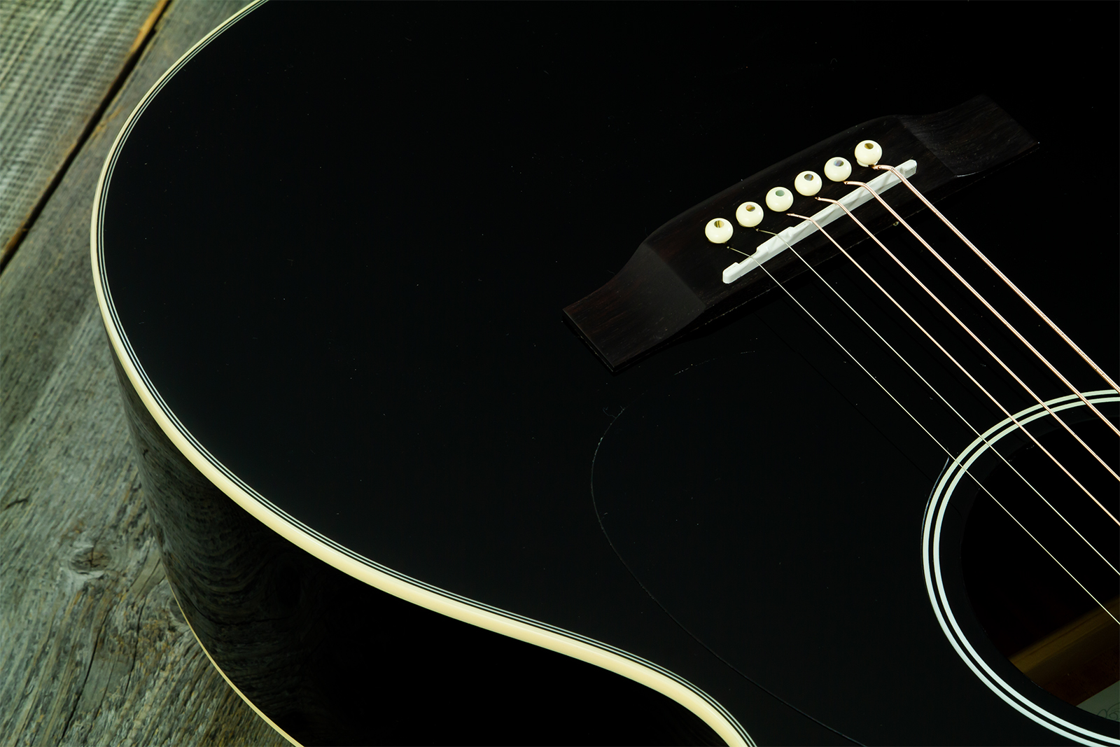 Wesland Om300-bk Om Epicea Acajou Rw - Black - Guitarra folk - Variation 3