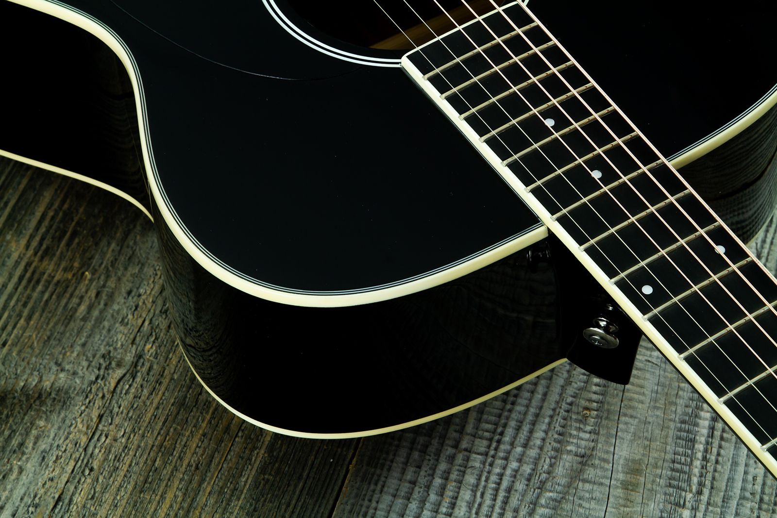 Wesland Om300-bk Om Epicea Acajou Rw - Black - Guitarra folk - Variation 4