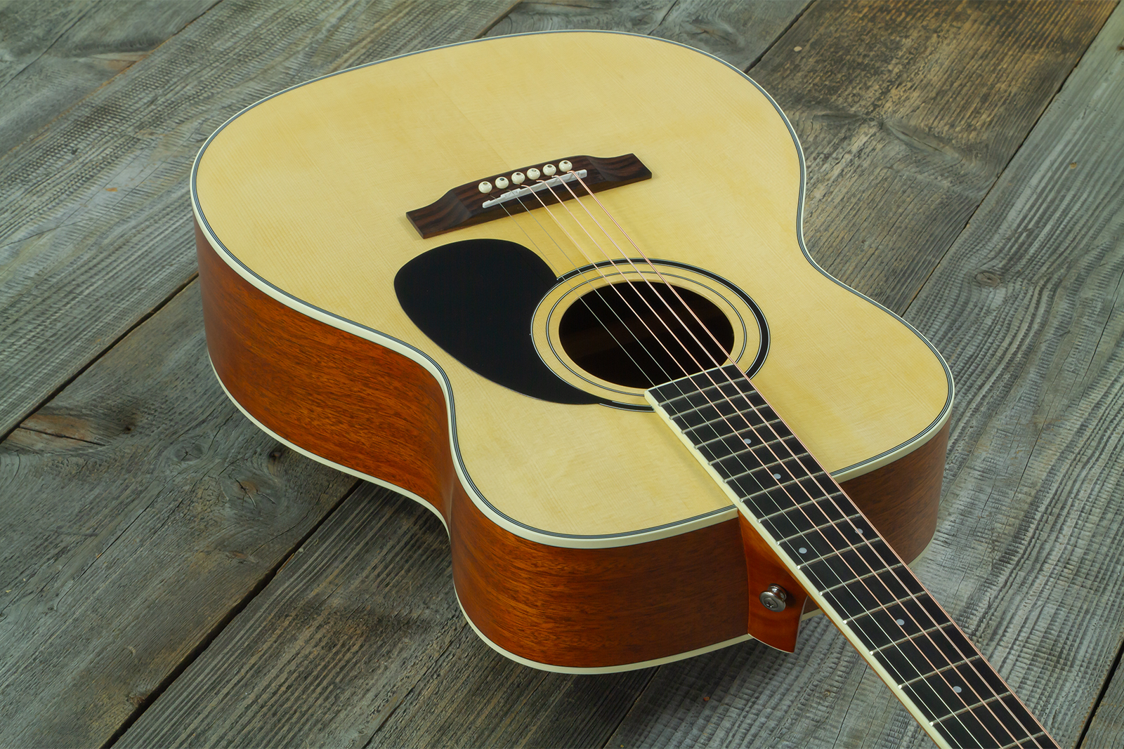 Wesland Om300-nat Orchestra Epicea Acajou Tec - Natural - Guitarra folk - Variation 2