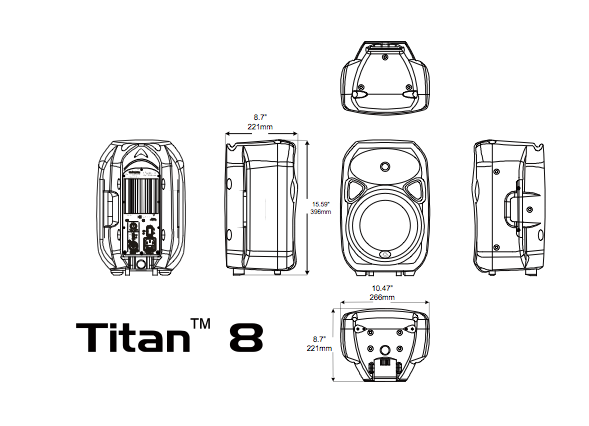 Wharfedale Titan 8 Passive - Altavoz pasivo - Variation 1