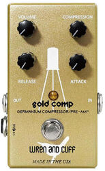 Pedal compresor / sustain / noise gate Wren and cuff Gold Comp Compressor