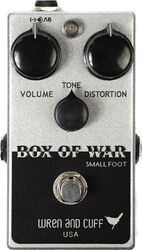 Pedal overdrive / distorsión / fuzz Wren and cuff Small Foot Box Of War Overdrive