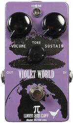 Pedal overdrive / distorsión / fuzz Wren and cuff Violet World Fuzz
