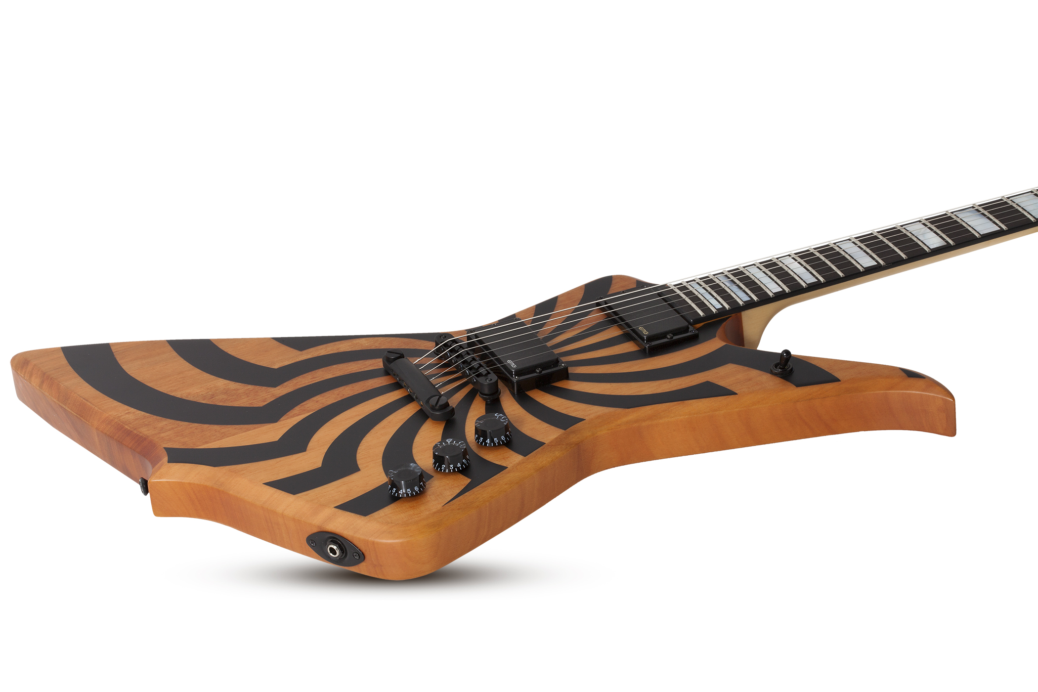 Wylde Audio Blood Eagle Hh Ht Eb - Satin Rawtop Buzzsaw - Guitarra electrica metalica - Variation 1