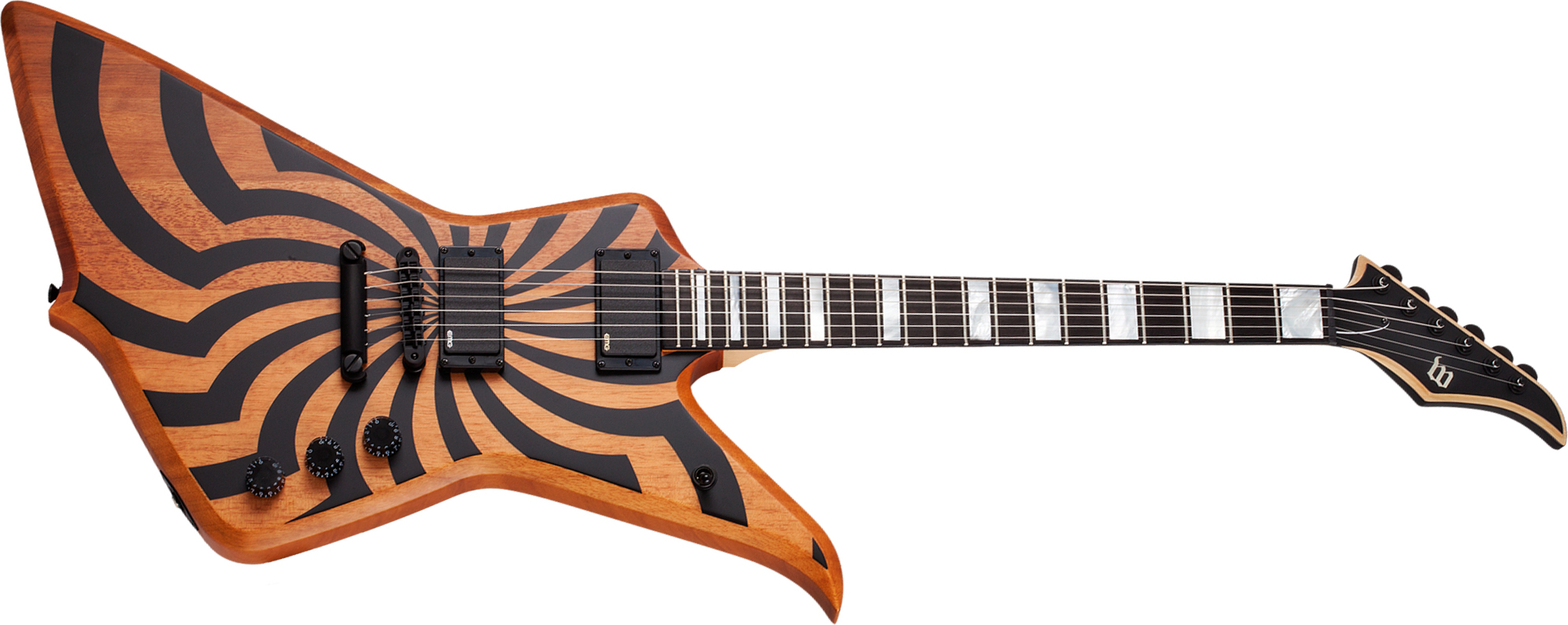 Wylde Audio Blood Eagle Hh Ht Eb - Satin Rawtop Buzzsaw - Guitarra electrica metalica - Main picture