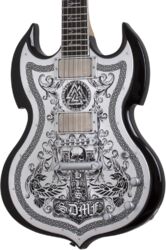Guitarra eléctrica de autor Wylde audio Ironworks Barbarian - Black burst