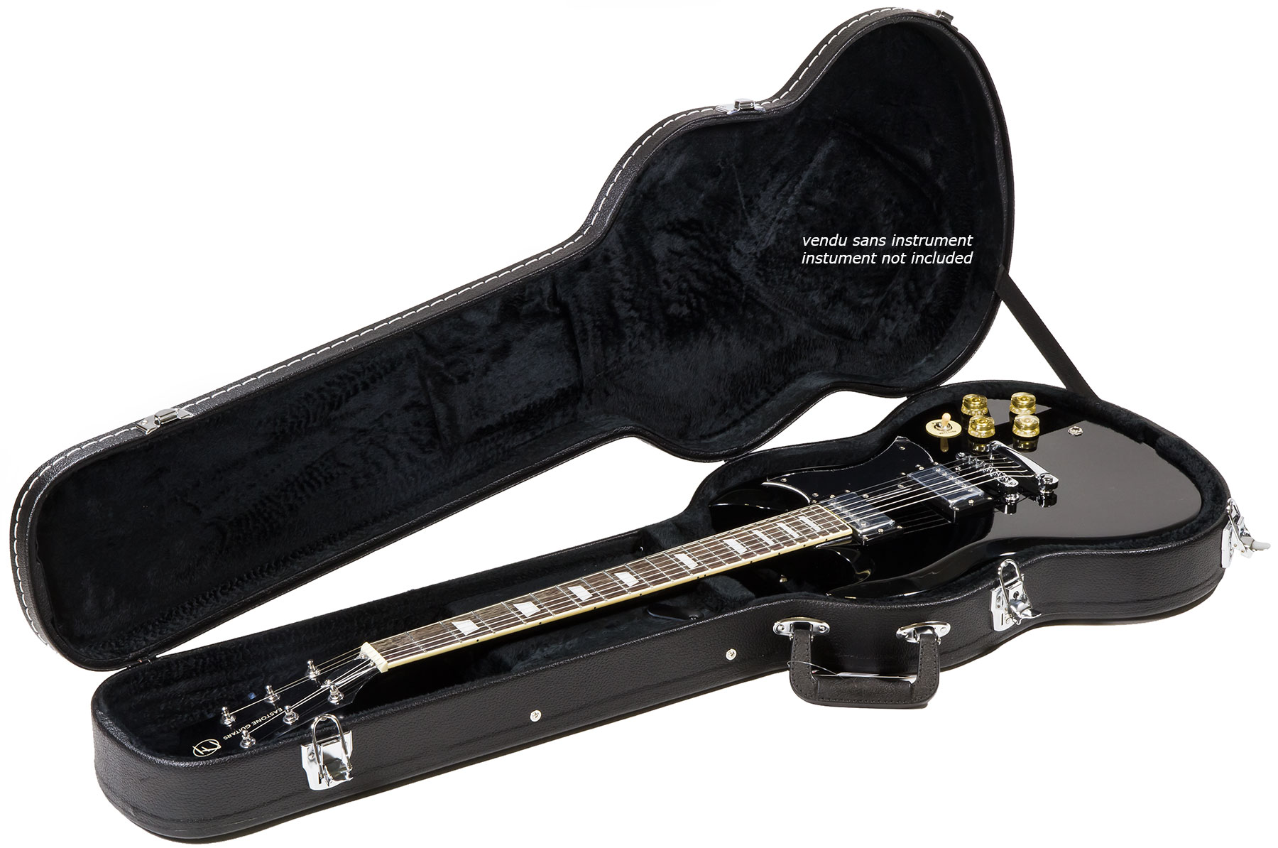 X-tone 1503 Standard Electrique Sg En Forme Black - Maleta para guitarra eléctrica - Variation 2