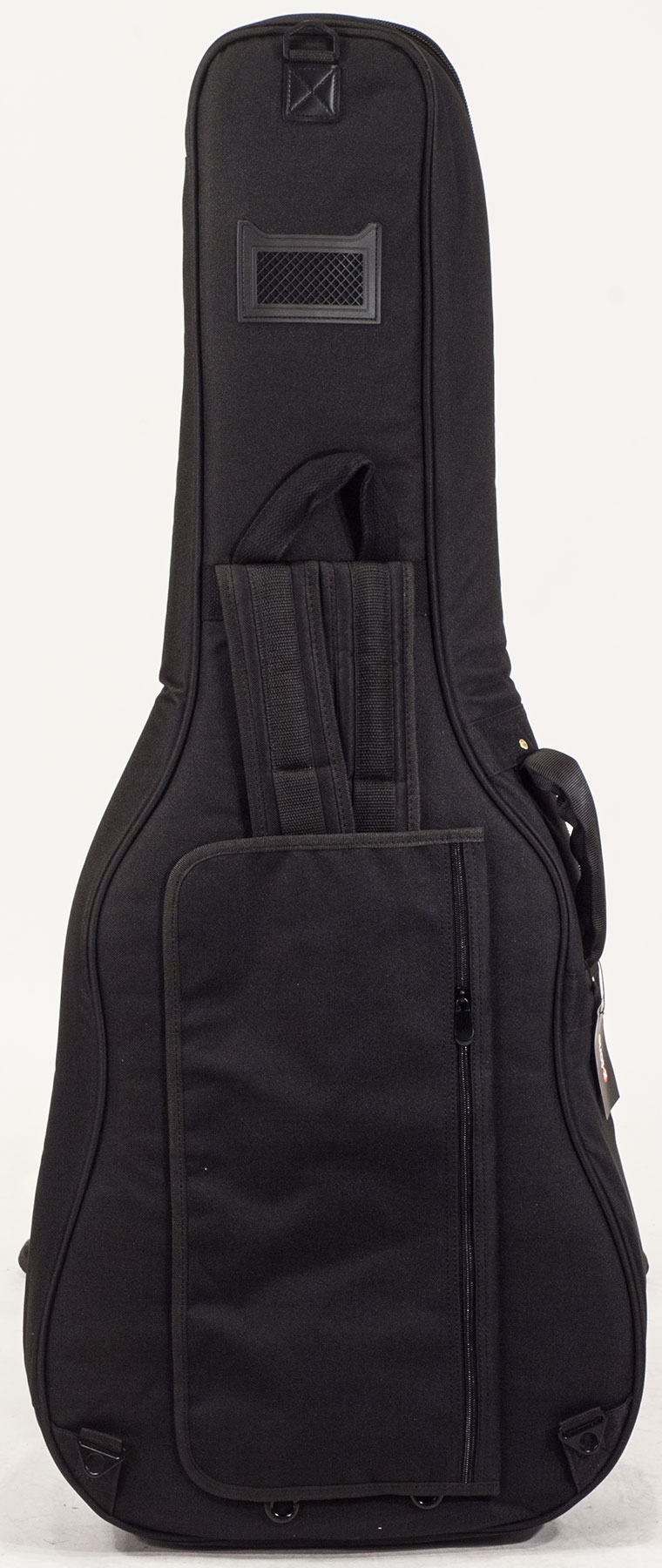 X-tone 2030 Fol-bk Deluxe Nylon Folk Dreadnought Black (2070) - Bolsa para guitarra acústica - Variation 1