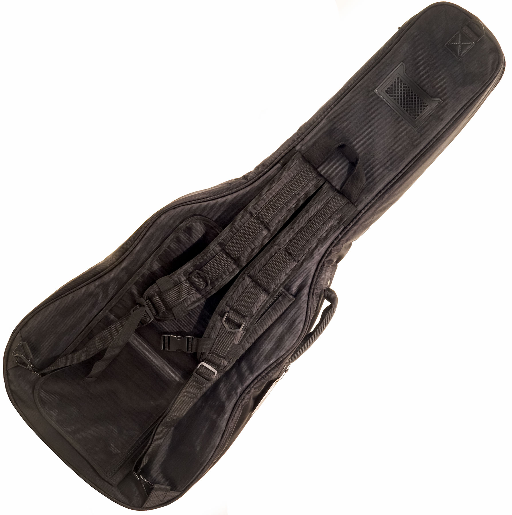 X-tone 2020 Fol-bk Light Deluxe Acoustic Dreadnought Guitar Bag Black (2080) - Bolsa para guitarra acústica - Variation 1