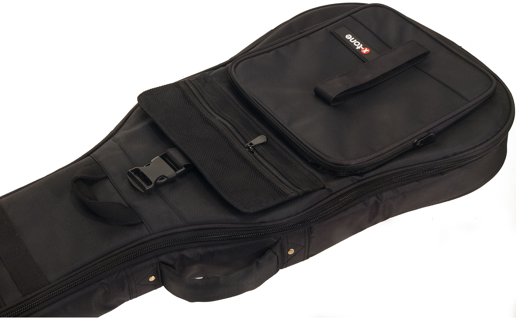 X-tone 2020 Fol-bk Light Deluxe Acoustic Dreadnought Guitar Bag Black (2080) - Bolsa para guitarra acústica - Variation 2