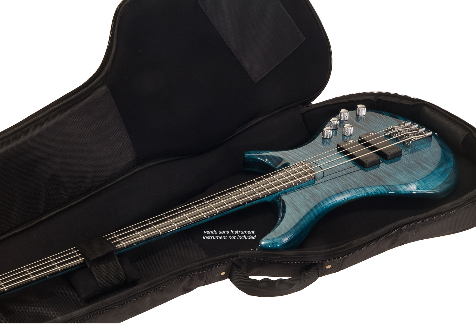 X-tone 2020 Bas-bk Light Deluxe Electric Bass Bag Black (2081) - Funda para bajo eléctrico - Variation 5
