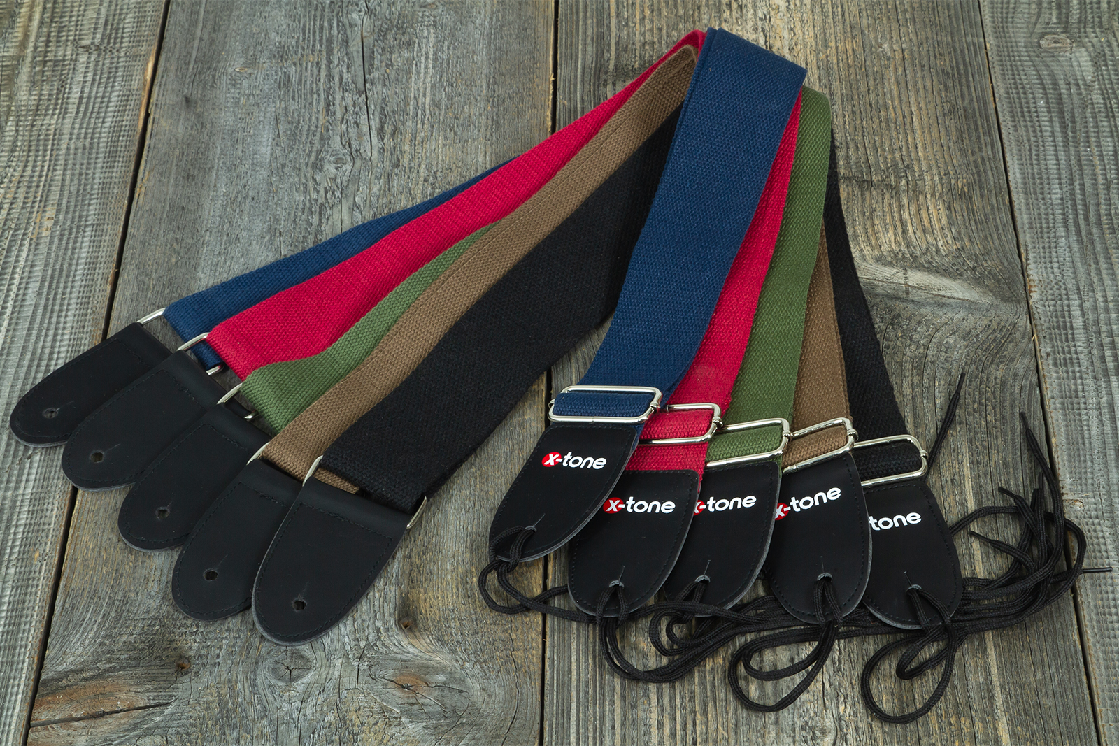 X-tone B019-bl Cotton Metal Buckle Guitar Strap - Correa - Variation 2