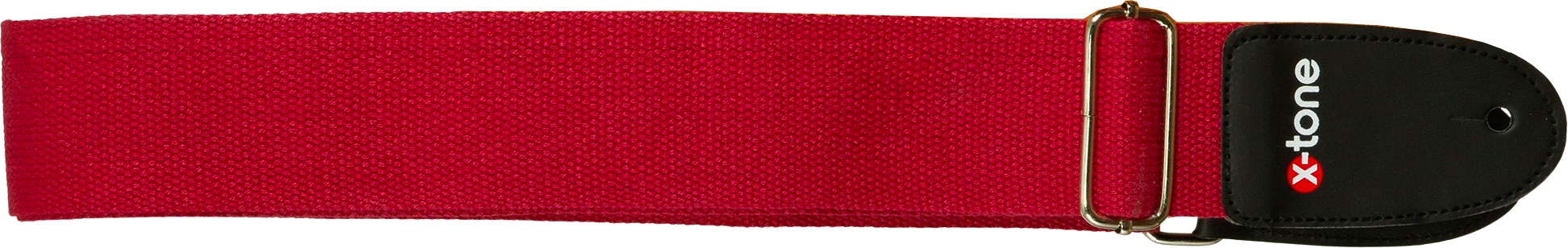 X-tone B002-rd Cotton Metal Buckle Guitar Strap - Correa - Variation 1