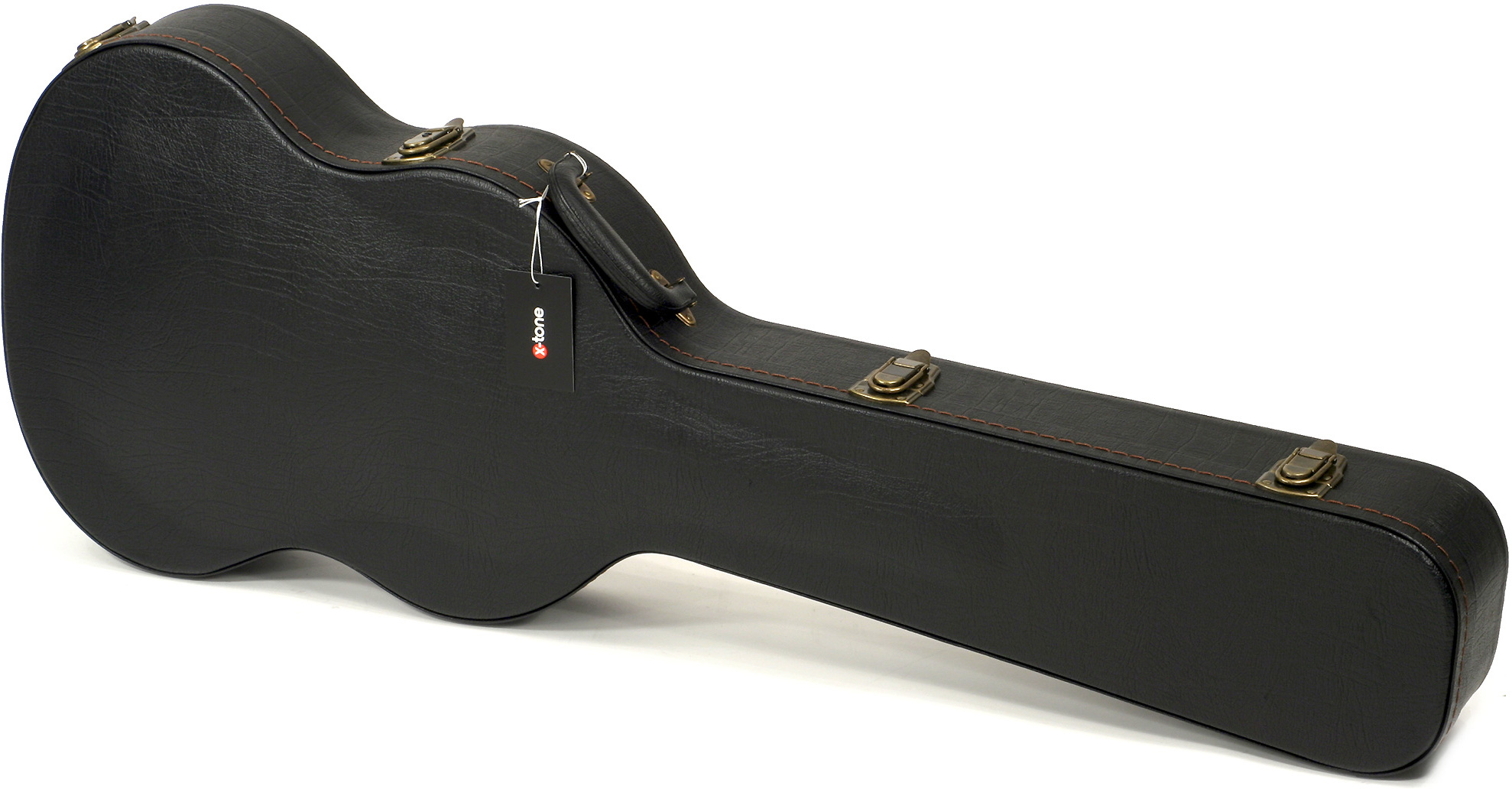 X-tone 1553 Deluxe Electrique Sg En Forme Black - Maleta para guitarra eléctrica - Main picture