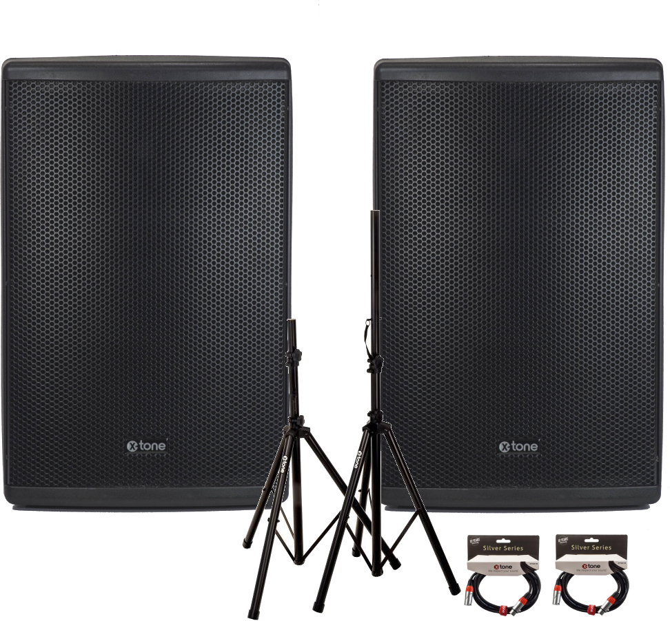 X-tone 2 X Xts-12 + 2  X X2001-3m + Xh 6310 Pied Enceinte Paire - Pack sonorización - Main picture