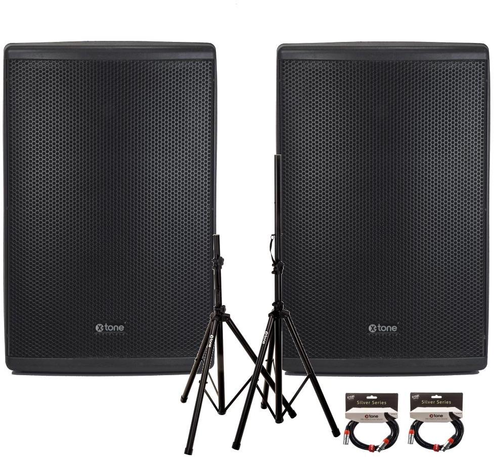 Pack sonorización X-tone 2 x XTS-12 + 2 x X2001-3M + XH 6310 Pied Enceinte Paire