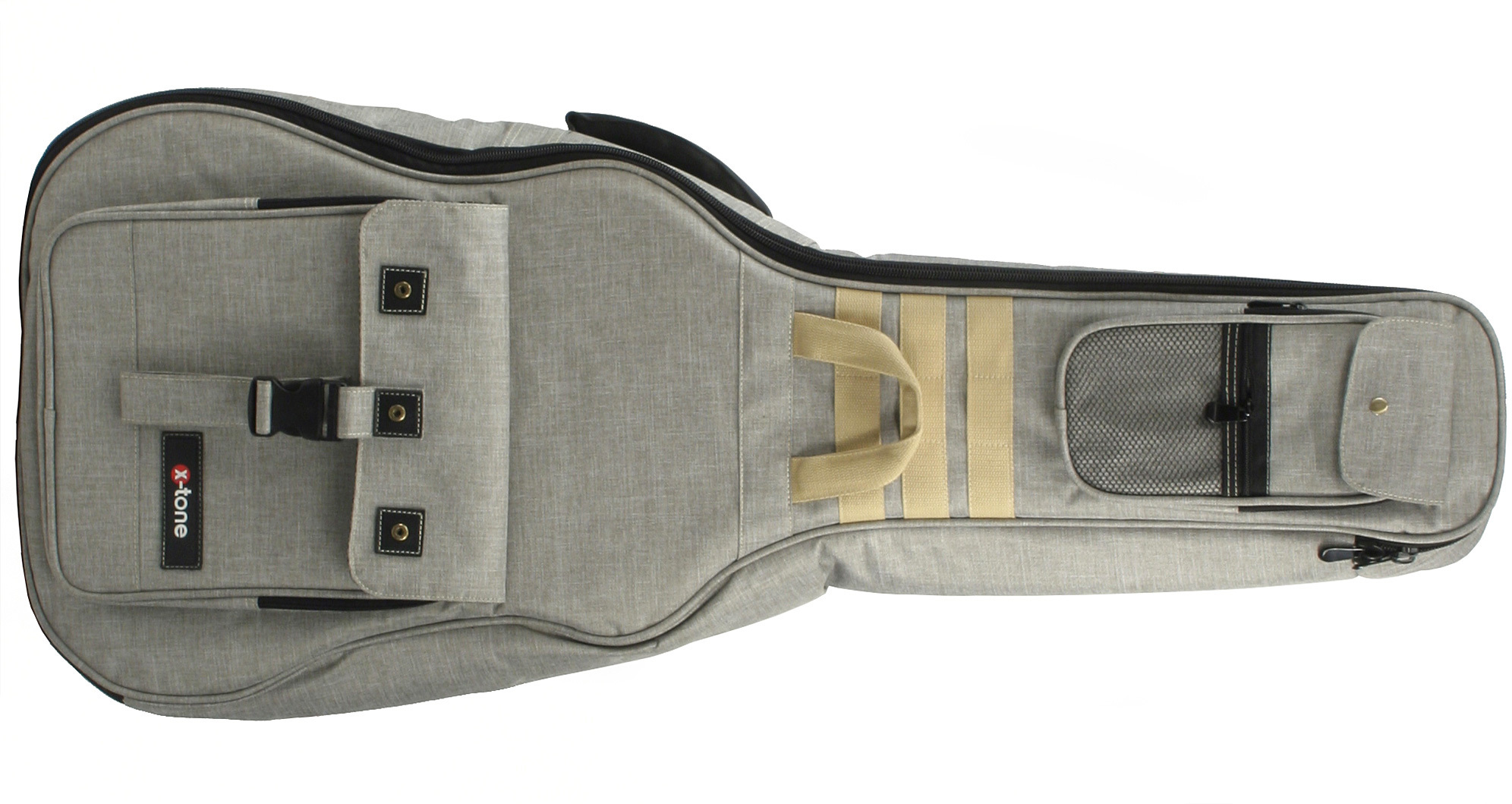X-tone 2030 Fol-gy Deluxe Nylon Dreadnought Grey (2056) - Bolsa para guitarra acústica - Main picture