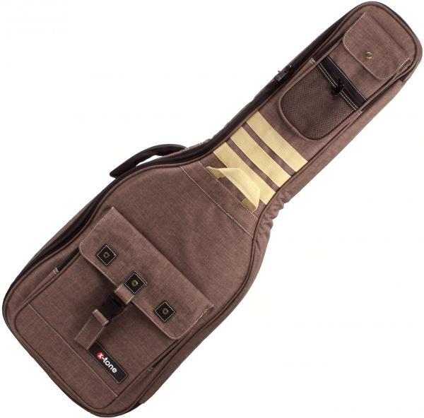X-tone 2054 Deluxe Nylon Electric Brown - Bolsa para guitarra eléctrica - Main picture