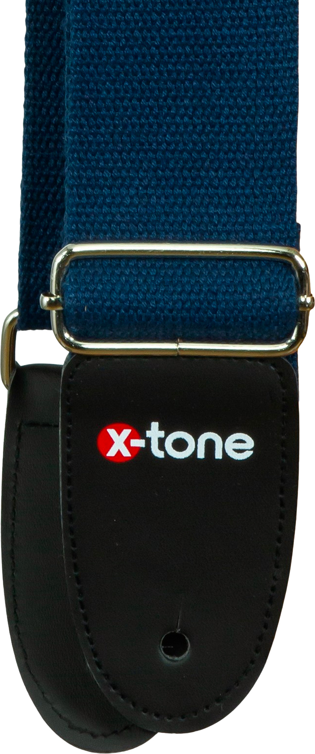 X-tone B019-bl Cotton Metal Buckle Guitar Strap - Correa - Main picture