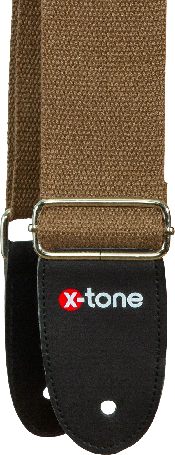 X-tone B039-br Cotton Metal Buckle Guitar Strap - Correa - Main picture