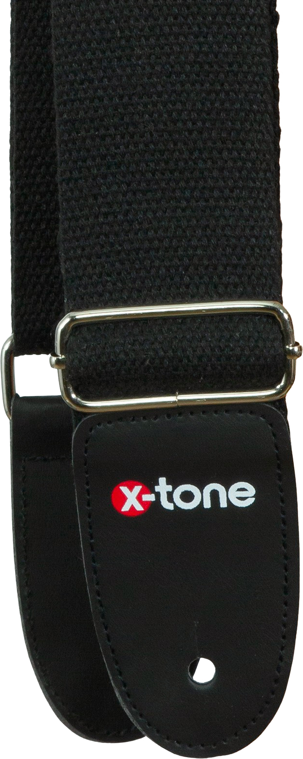 X-tone B043-bk Cotton Metal Buckle Guitar Strap - Correa - Main picture