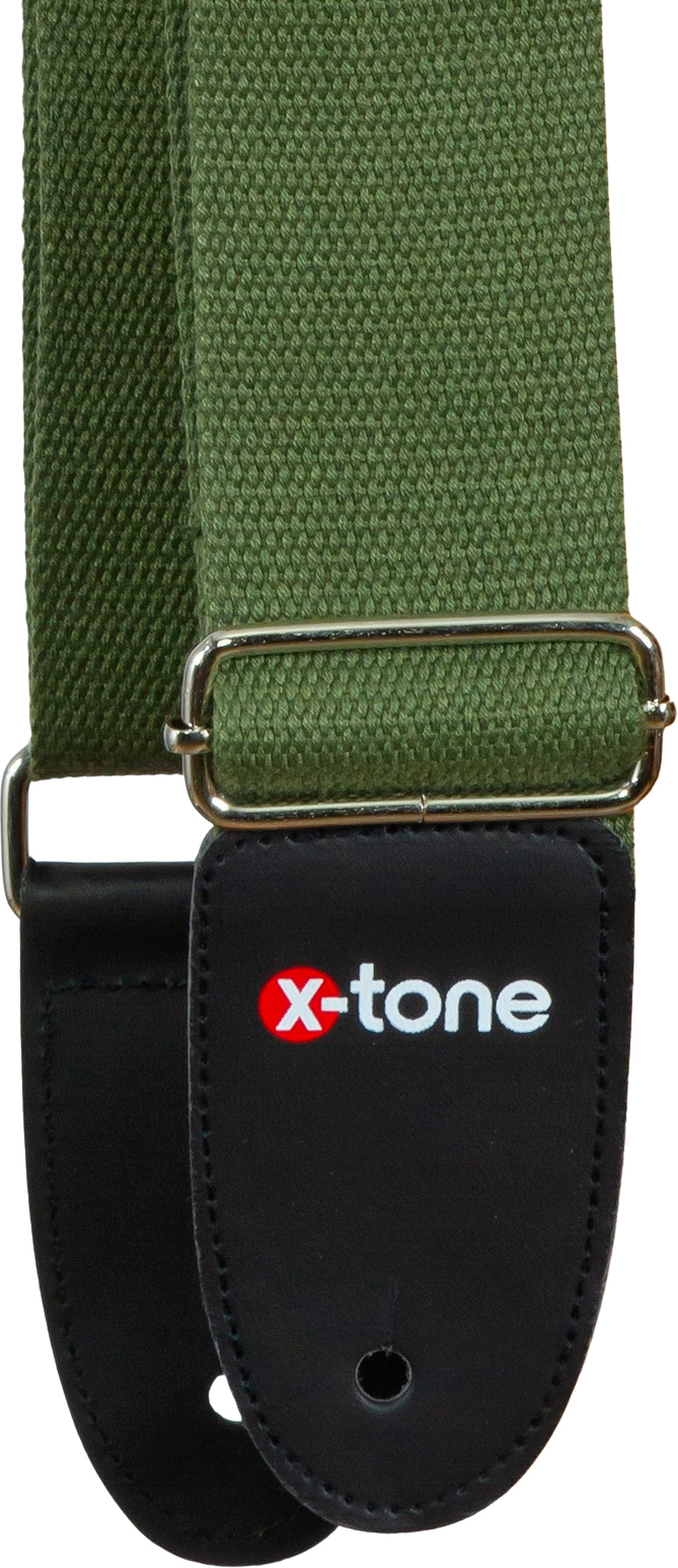 X-tone B038-gr Cotton Metal Buckle Guitar Strap - Correa - Main picture