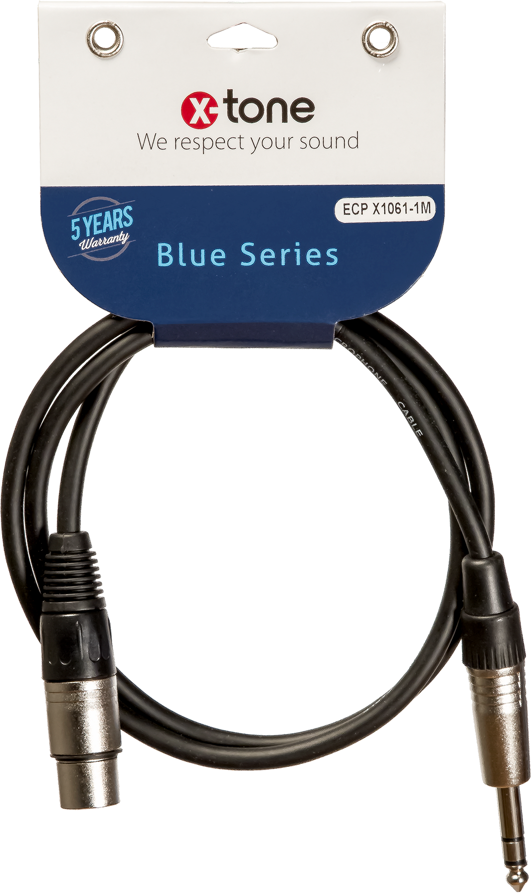 X-tone Jack St / Xlr(f) 1m Blue Series (x1061-1m) - Cable - Main picture