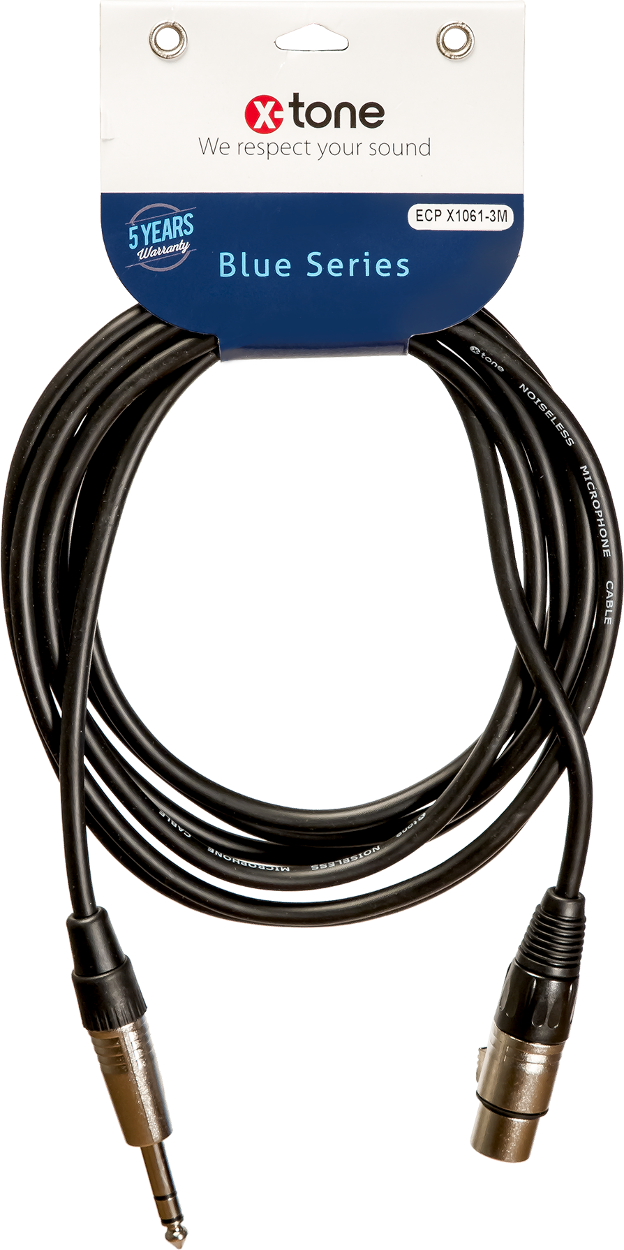 X-tone Jack St / Xlr(f) 3m Blue Series (x1061-3m) - Cable - Main picture