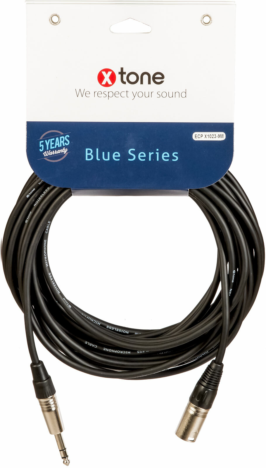 X-tone Jack St / Xlr(m) 9m Blue Series (x1023-9m) - Cable - Main picture