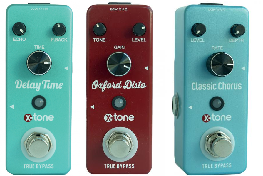 X-tone Pack 3 Effets Disto + Chorus + Delay - Pedal de reverb / delay / eco - Main picture