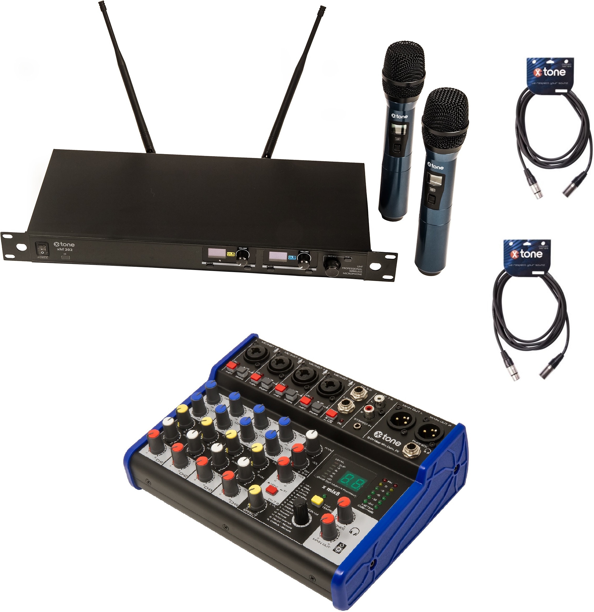 X-tone Pack Sono 2 Micros - Micrófono inalámbrico de mano - Main picture