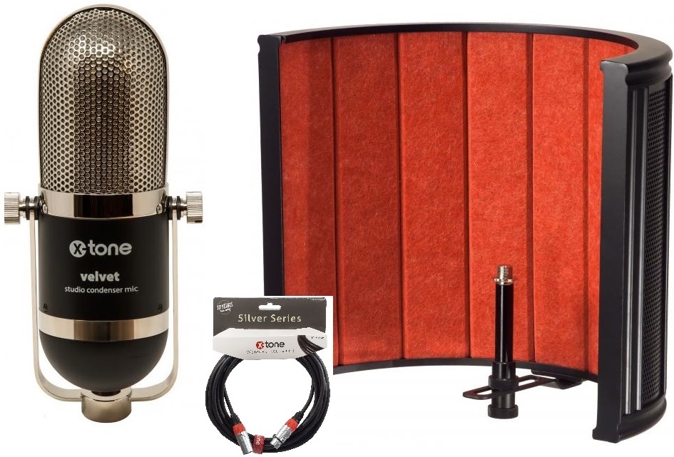 X-tone Velvet X-screen Pro - Pack de micrófonos con soporte - Main picture