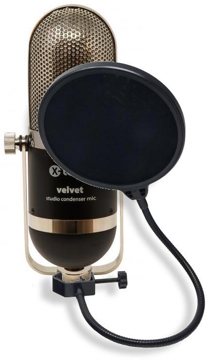 Pack de micrófonos con soporte X-tone Velvet + XM 5200 Filtre Anti Pop
