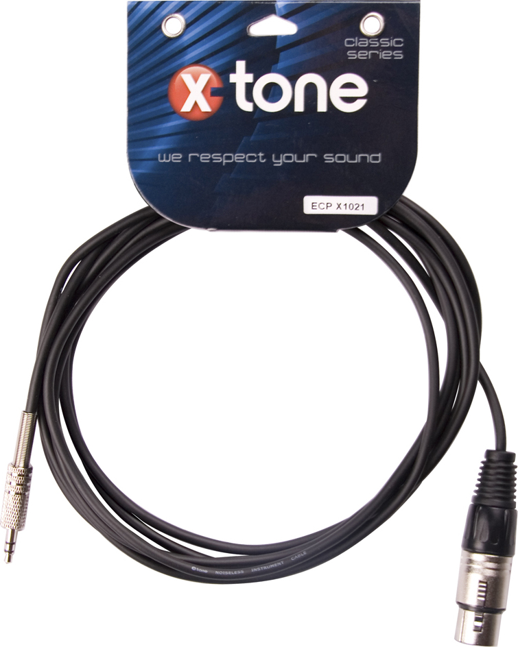 X-tone X1021 Jack Stereo 3.5 Xlr Femelle 3m - Cable - Main picture
