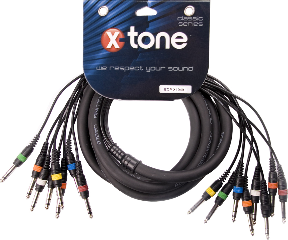 X-tone X1049 Octopaire Jack Stereo Jack Stereo 3m - Cable multipolar - Main picture