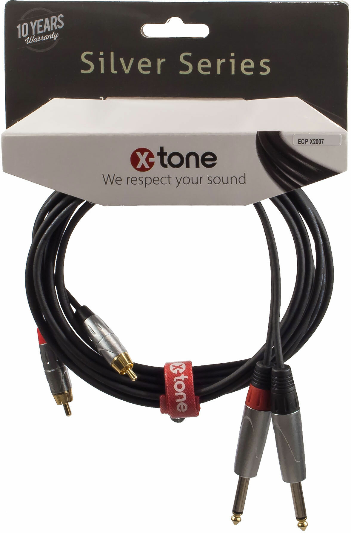 X-tone X2007-1.5m - 2 Jack(m) 6,35 Mono / 2 Rca(m) - Cable - Main picture