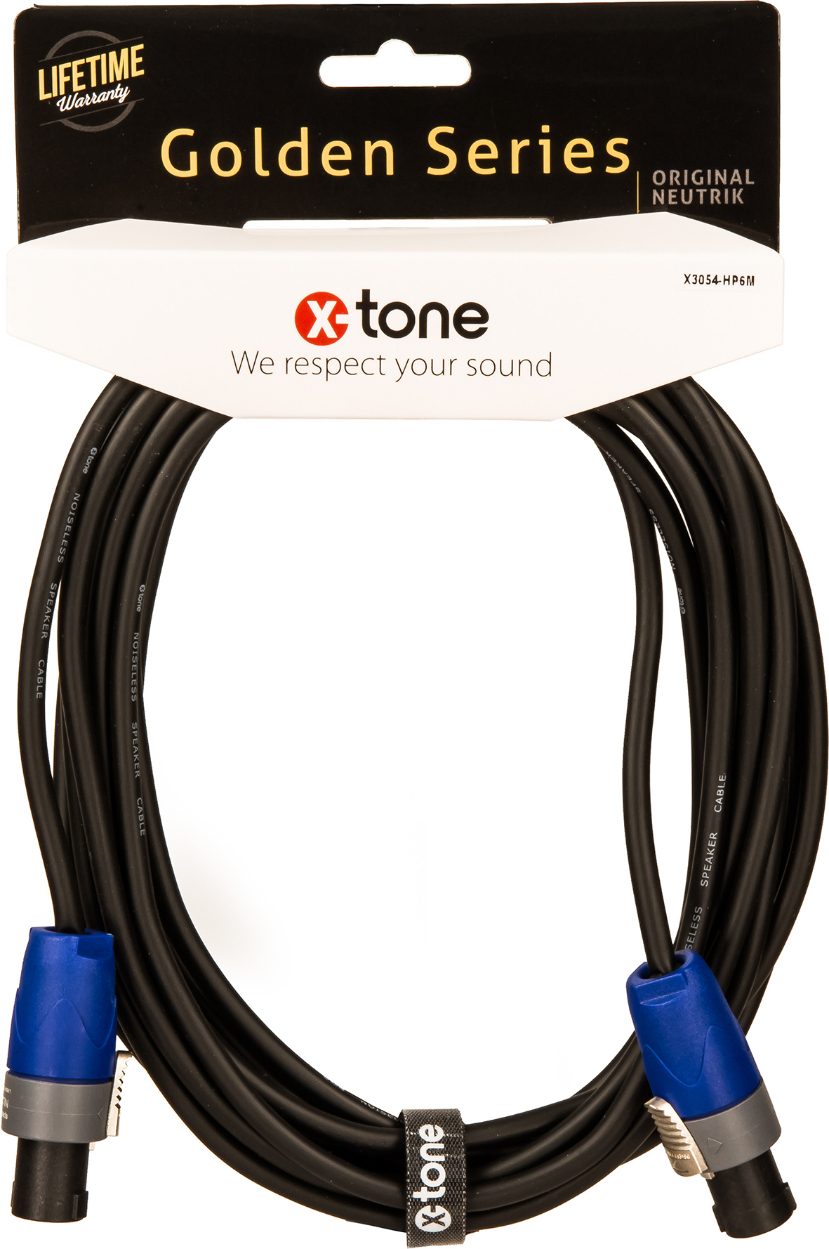 X-tone X3054-hp6m Speaker Cable Golden Series Neutrik Speakon 6m - Cable - Main picture