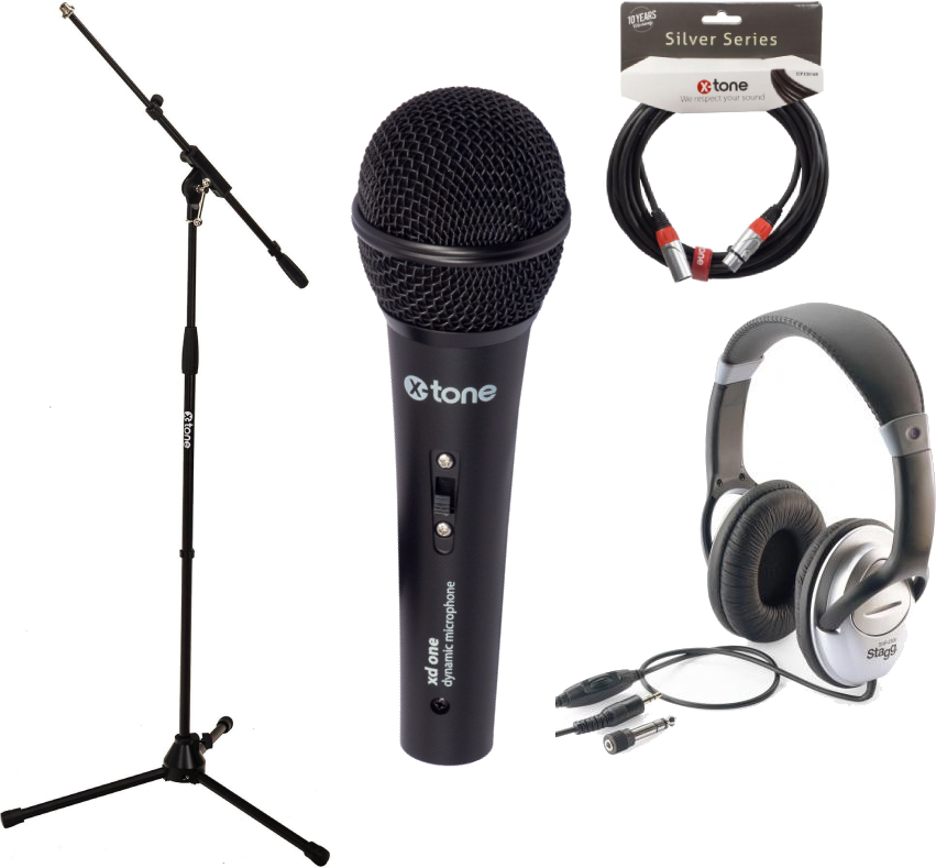 X-tone Xd-one Pack Chant DÉbutant - Pack de micrófonos con soporte - Main picture