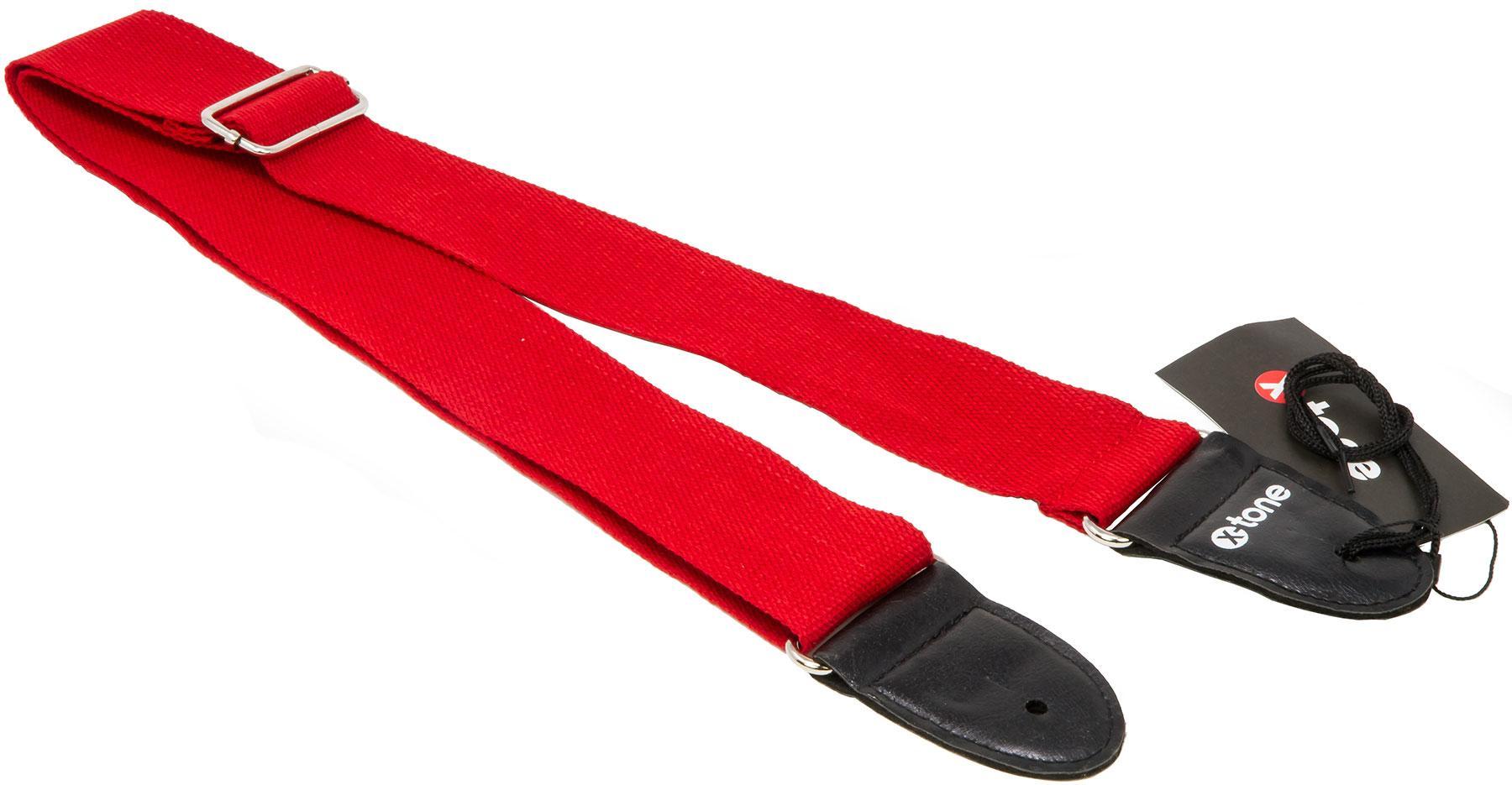 Correa X-tone XG 3111 Cotton Metal Buckle Guitar Strap - Red