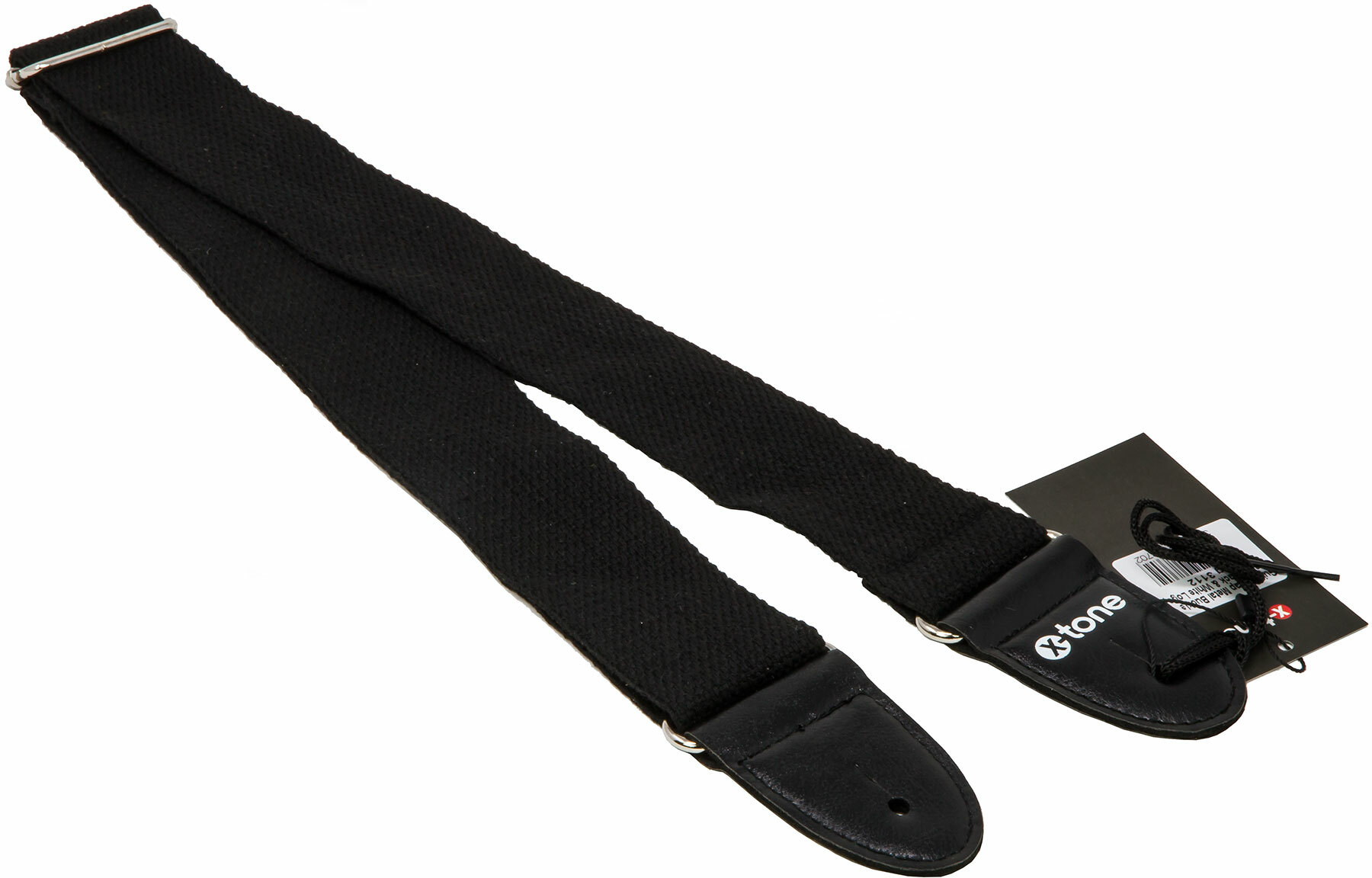 X-tone Xg 3112 Cotton Metal Buckle Guitar Strap Black - Correa - Main picture