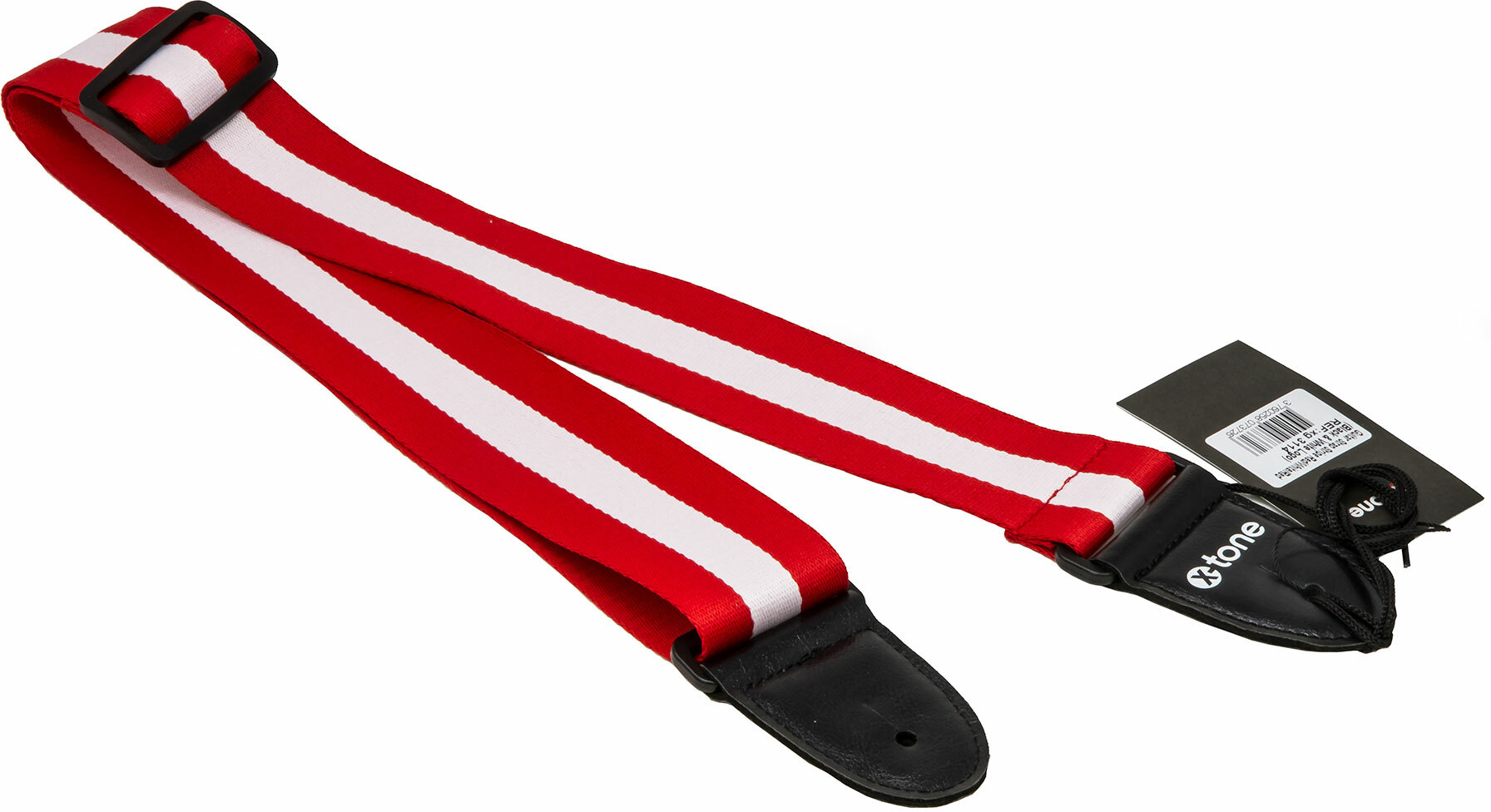 X-tone Xg 3114 Nylon Guitar Strap Stripe Red & White - Correa - Main picture